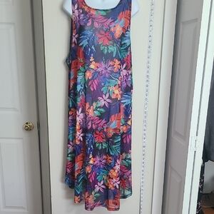 Floral Sleeveless Dress -‎ Multicolor